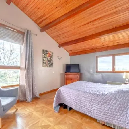 فيلة Maison Standing 260m2 Veranda Piscine Jardin 2700m2 Vue Campagne Lherm (Haute-Garonne)